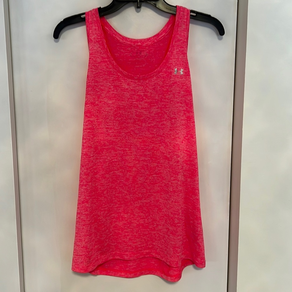 Under Armour Pink Workout Tank Size Large